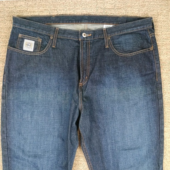 Cinch Other - Cinch Jeans Mens 42x33 Dark Wash Denim Western Cowboy Workwear MB98034 002